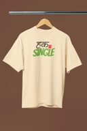 Hak Se Single Graphic Beige Oversized Unisex T-Shirt