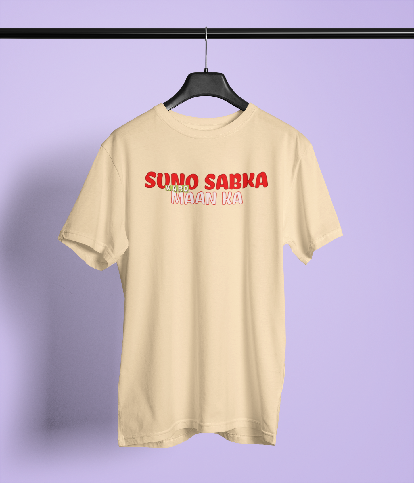 Suno Sabka Round Neck T-Shirt Bold Stylish Casual Style Tee