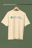 Shana Ban Graphic Beige Oversized Unisex T-Shirt | Desi Graphic
