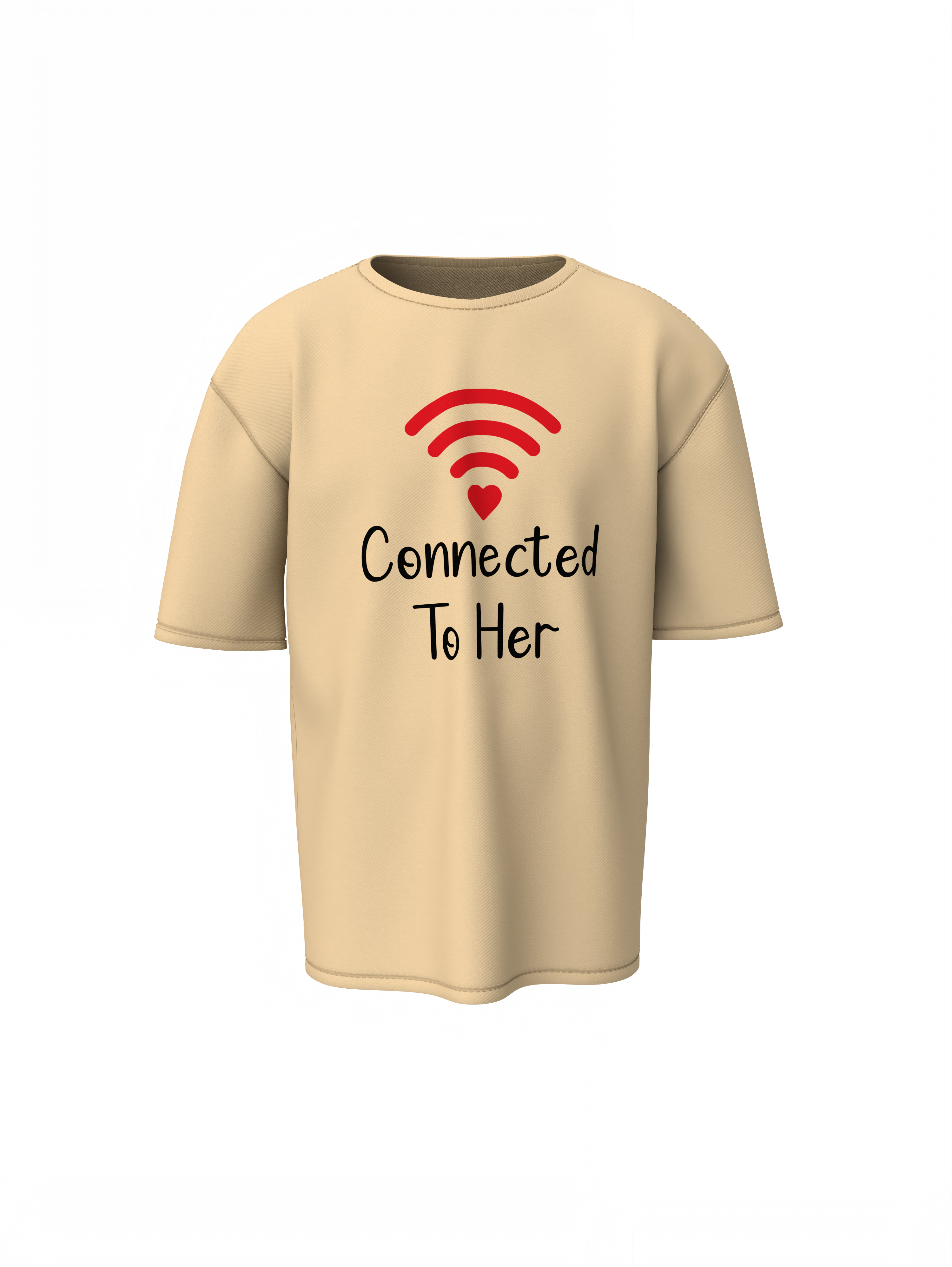 Connection Couple Oversized T-Shirts