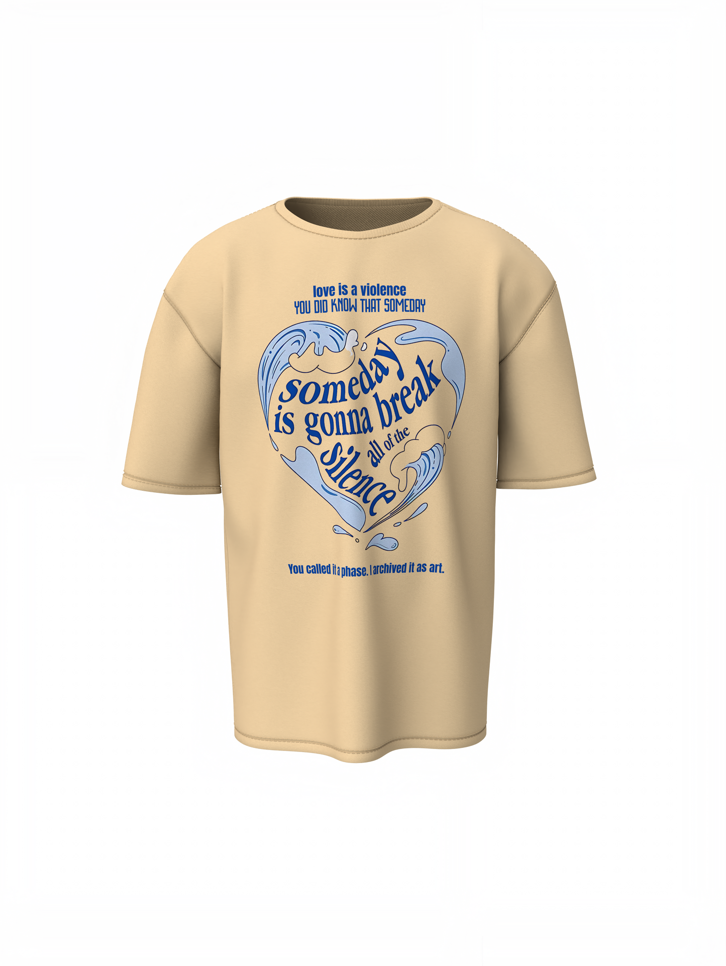 Love Is Silence Oversized T-Shirt