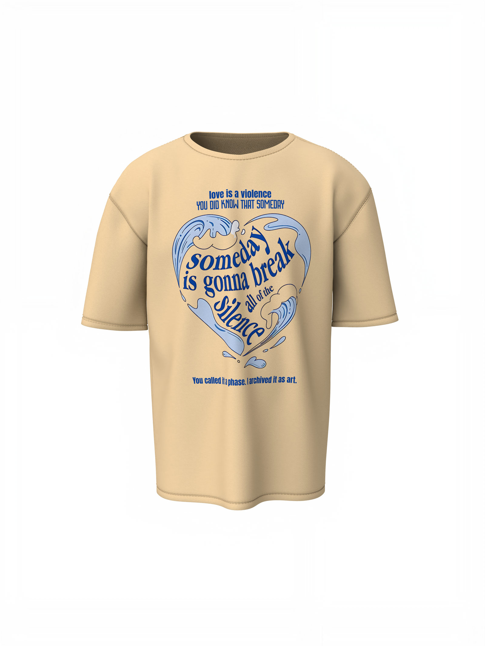 Love Is Silence Oversized T-Shirt
