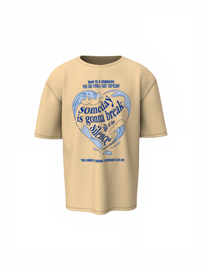 Love Is Silence Oversized T-Shirt