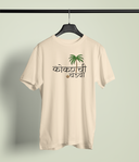 Kokan Chi Chedva Beige Round Neck Unisex T-shirt | Marathi Designs