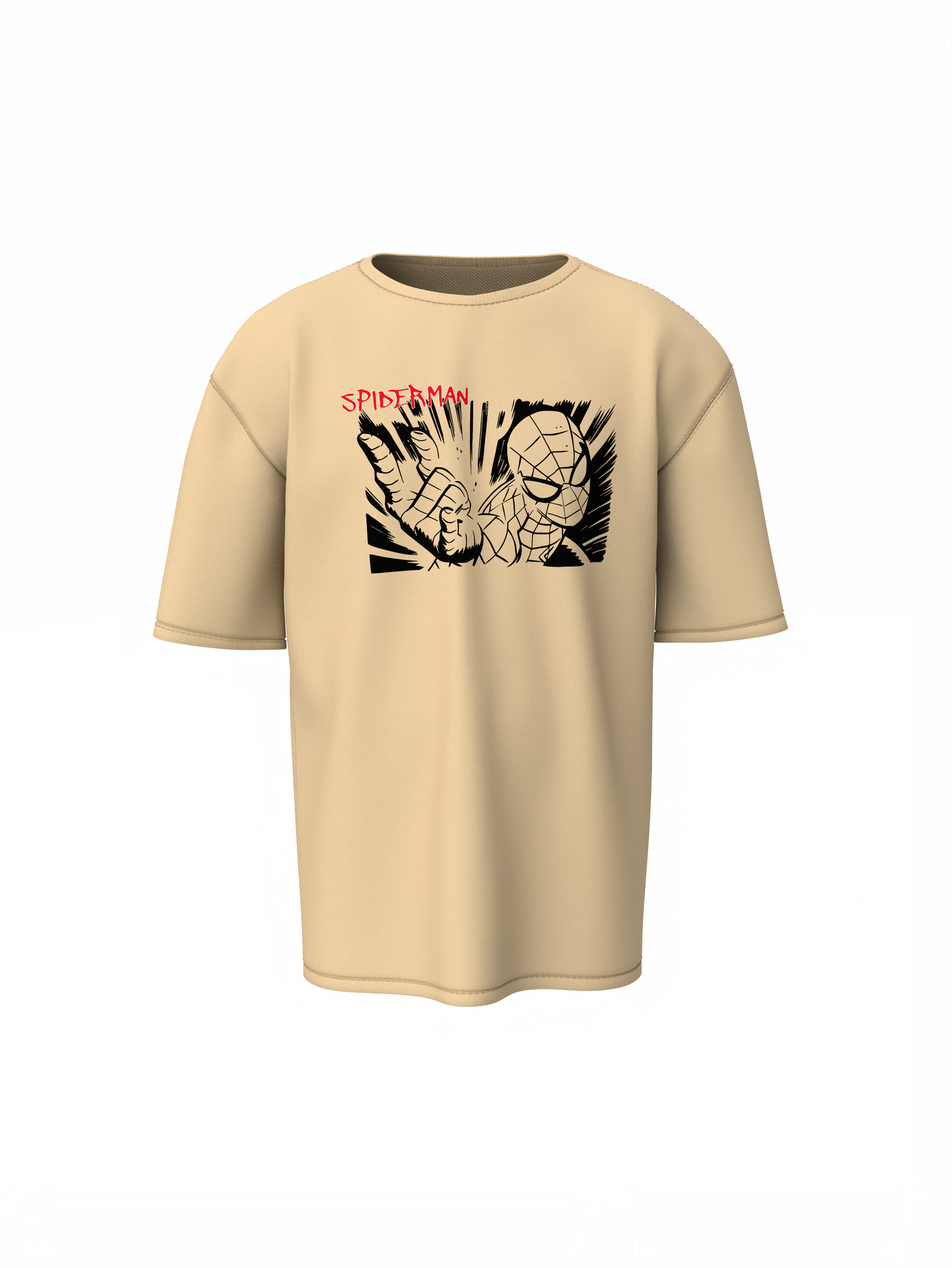 Web Sling Impact Oversized T-Shirt for Relaxed Urban Fashion