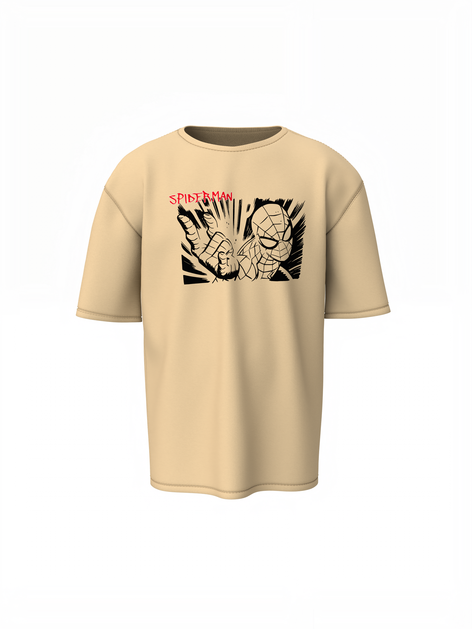 Web Sling Impact Oversized T-Shirt for Relaxed Urban Fashion