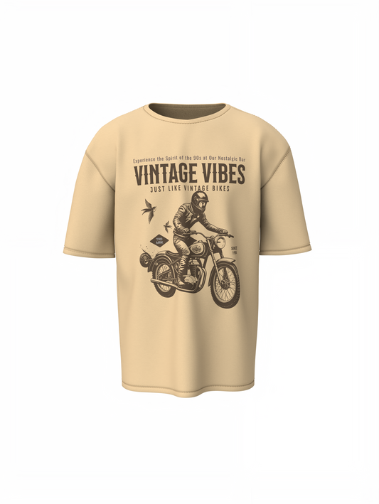 Vintage Vibes Oversized T-Shirt for Trendy Casual Streetwear