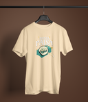 Nusta Paisa Unisex Beige Round Neck T-Shirt | Desi Graphic