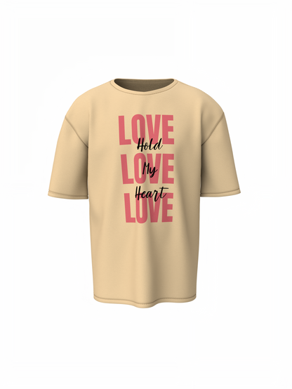 Oversized T-Shirts Love Couple Cute Partner Style Wear