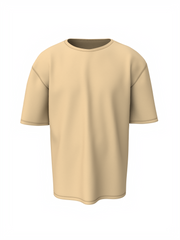 Bulk Unisex Beige Oversized T-shirt