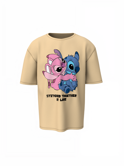 Together By Love Oversized T-Shirts for Romantic Casual Style