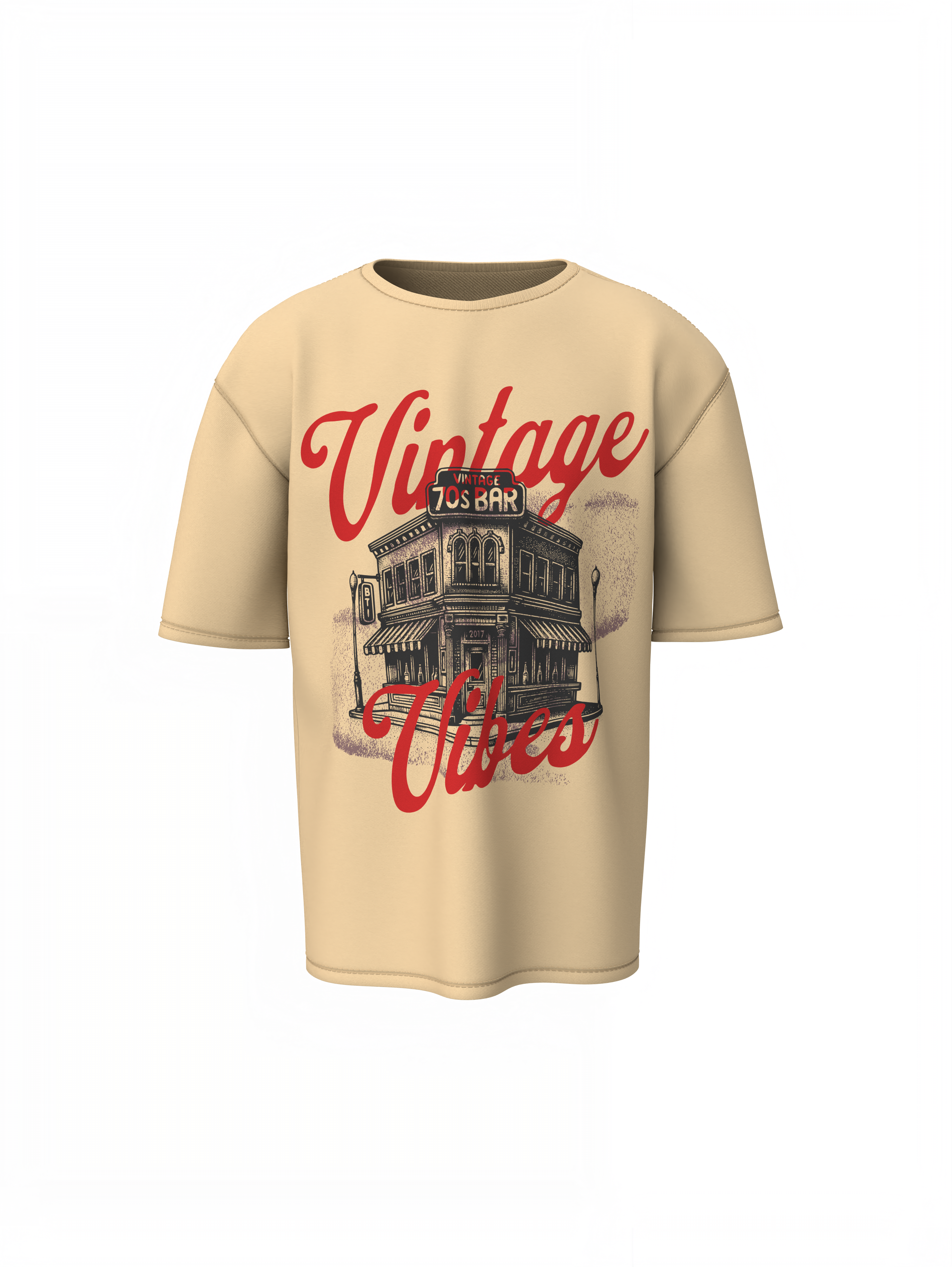 Vintage 70's Bar Oversized T-Shirt