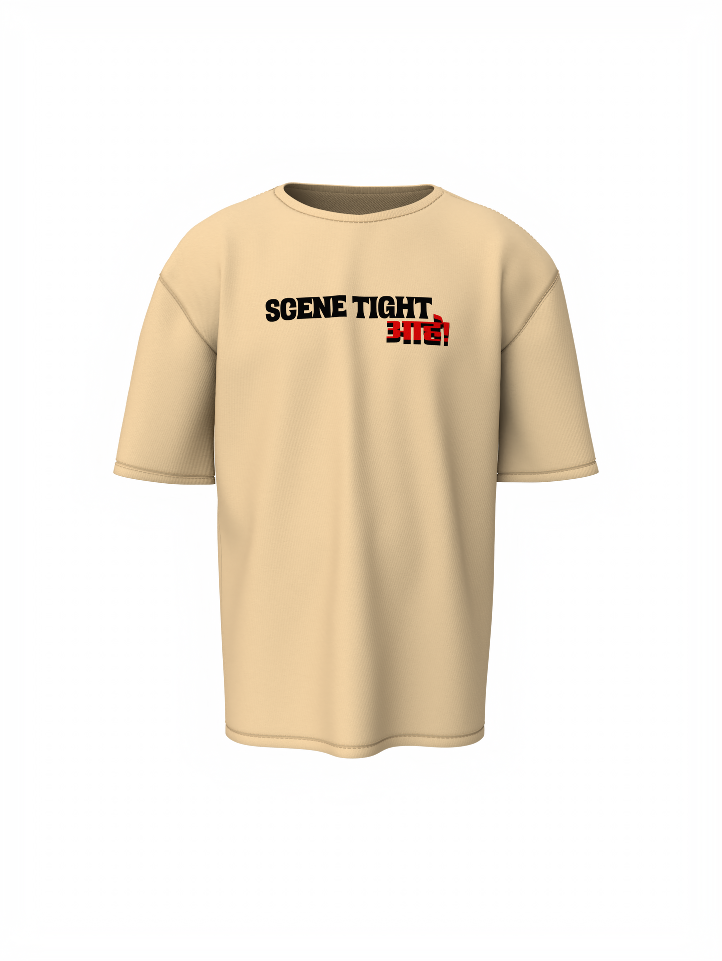 Scene Tight Aahe Marathi Oversized T-Shirt Trendy Streetwear
