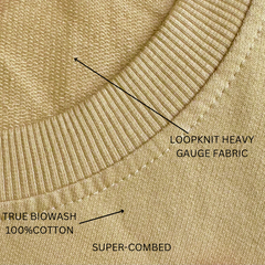 State of mind unisex beige oversized t-shirt