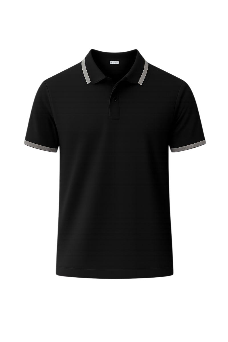 Bulk Unisex Black RICHLAND Polo T-Shirt