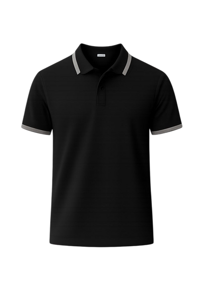 Bulk Unisex Black RICHLAND Polo T-Shirt