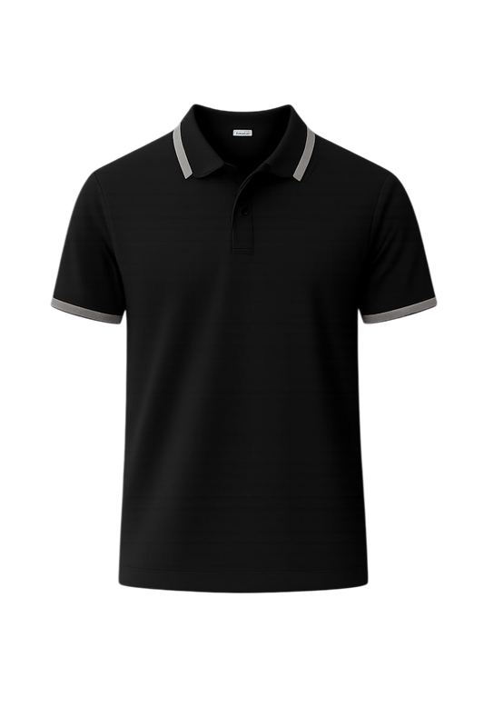 Bulk Unisex Black RICHLAND Polo T-Shirt