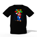 Super Mario Graphic Kid’s Black Printed T-Shirt