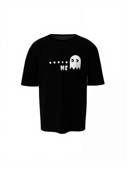 Ghost Graphic Oversized T-Shirts – Trendy Cartoon Style