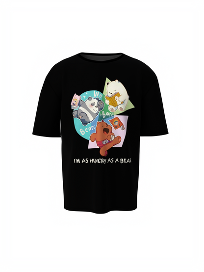 Hungry Bare Oversized T-Shirt Bold Streetwear Style