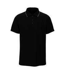 Bulk Unisex Black Polo T-shirts