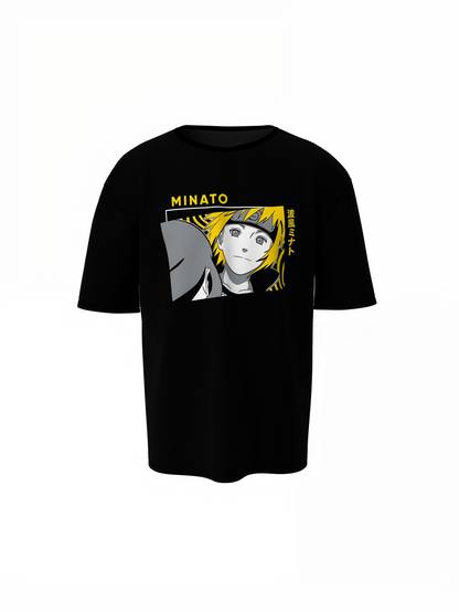 Minato & Kushina Oversized T-Shirts Anime Streetwear