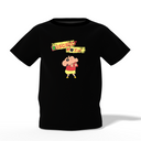 Shinchan Cartoon Graphic Kid’s Black Printed T-Shirt