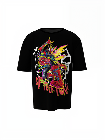 Spider Funk Oversized T-Shirt Urban Hero Streetwear Style