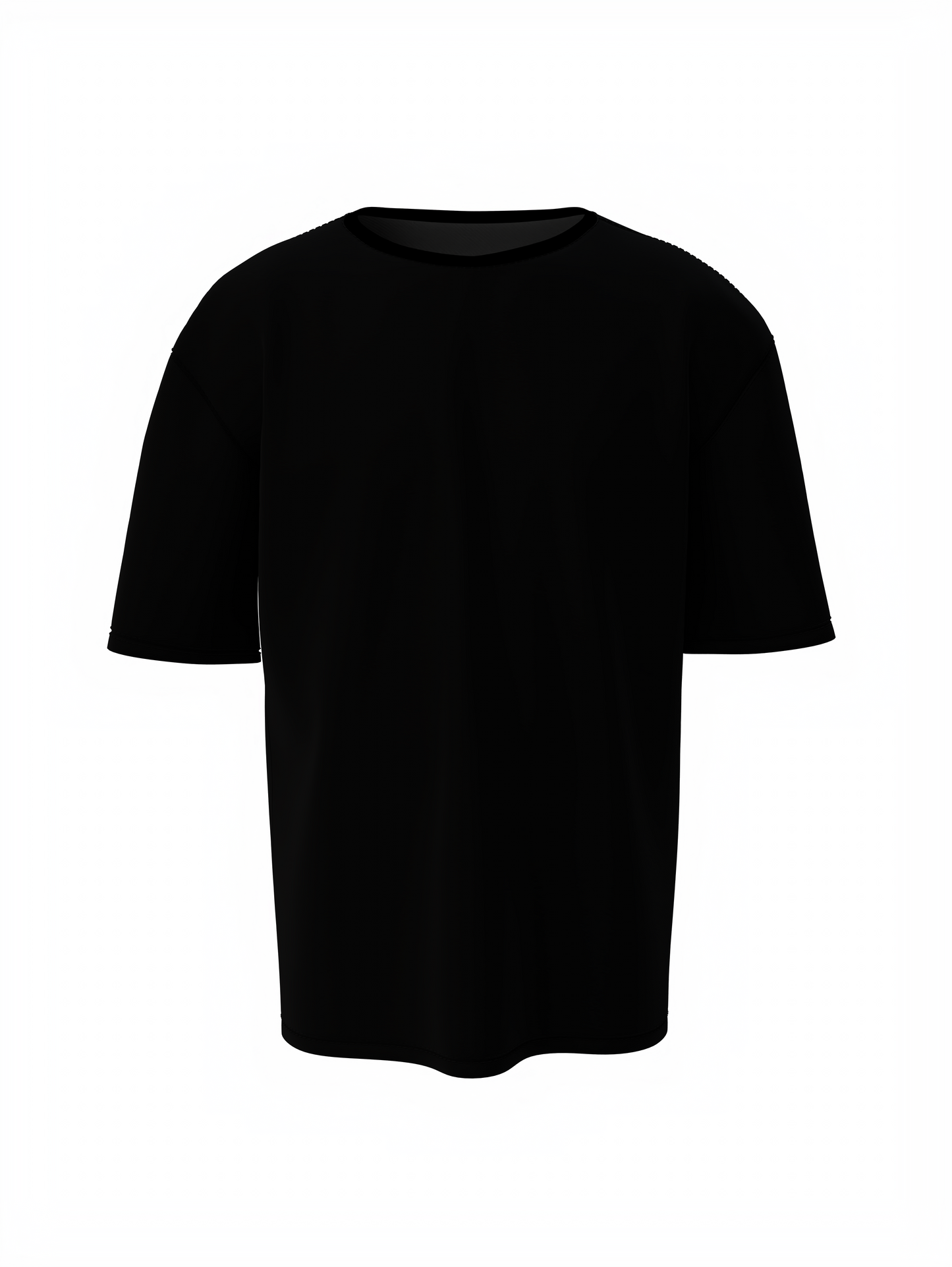 Bulk Unisex Black Oversized T-shirt