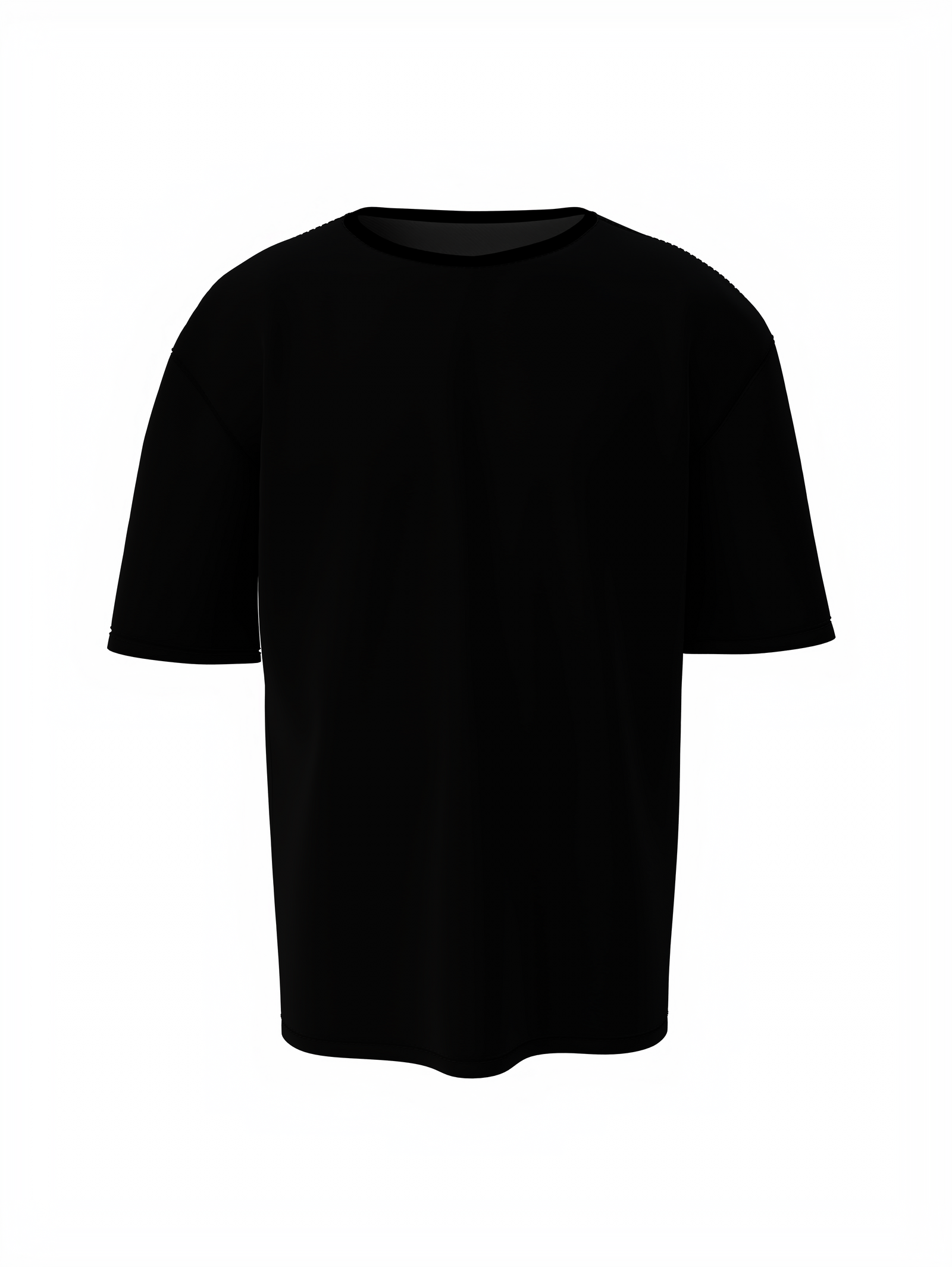 Bulk Unisex Black Oversized T-shirt