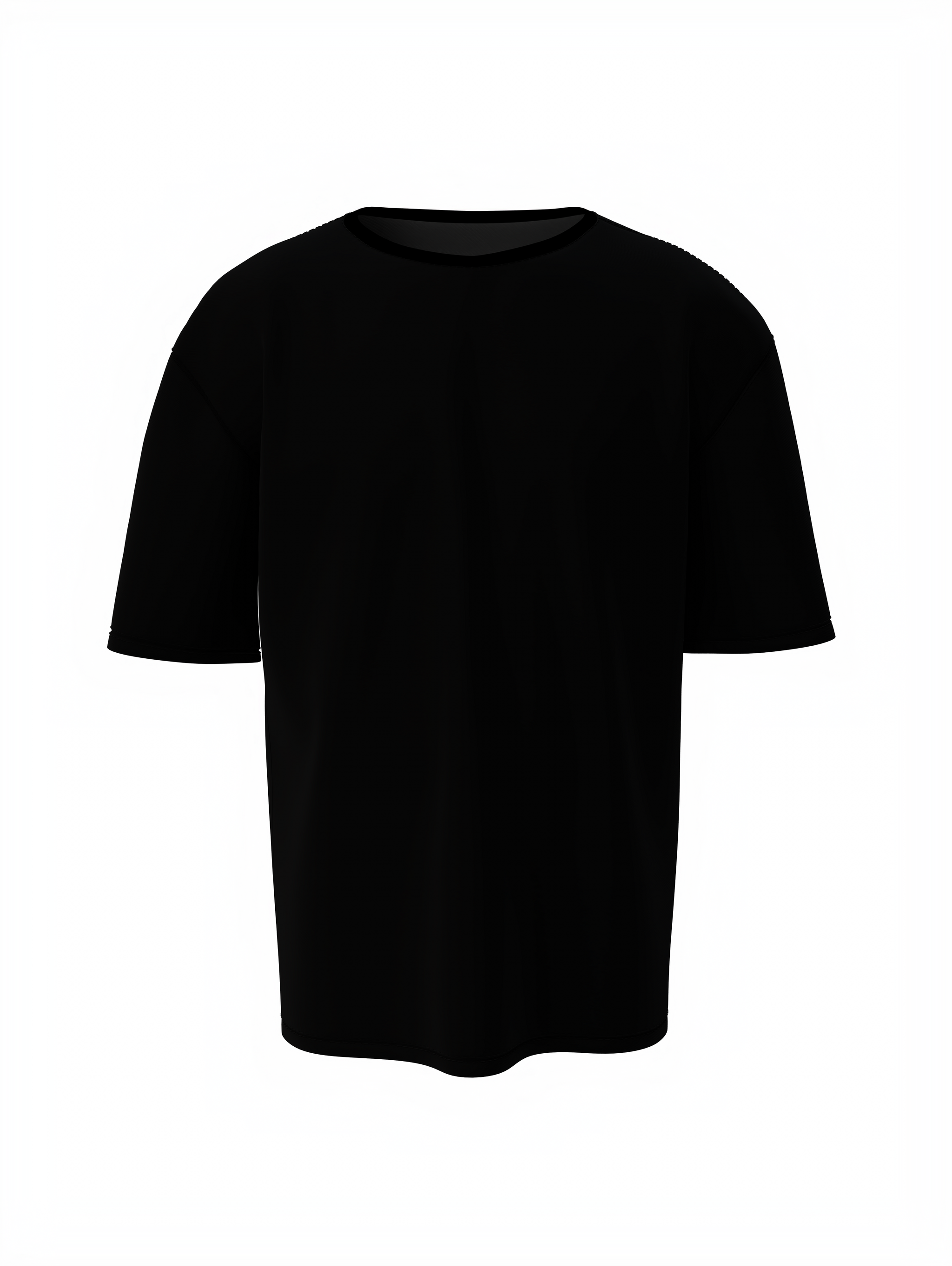 Bulk Unisex Black Oversized T-shirt