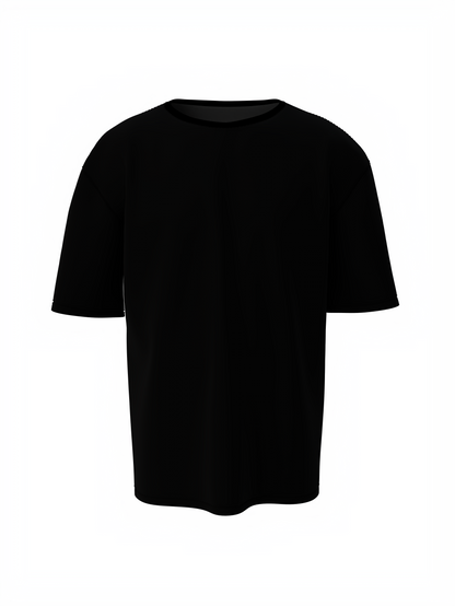 Bulk Unisex Black Oversized T-shirt