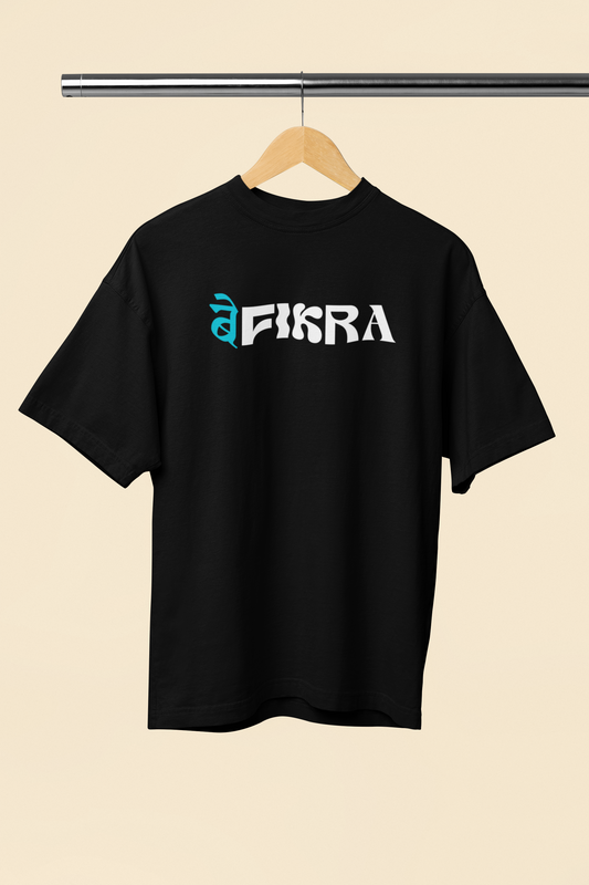 Befikra Black Oversized Unisex T-Shirt Comfortable Streetwear