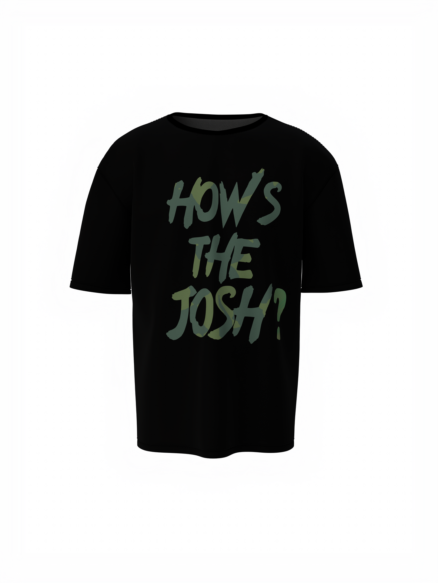 How's The Josh Oversized T-Shirt Military Style Wear