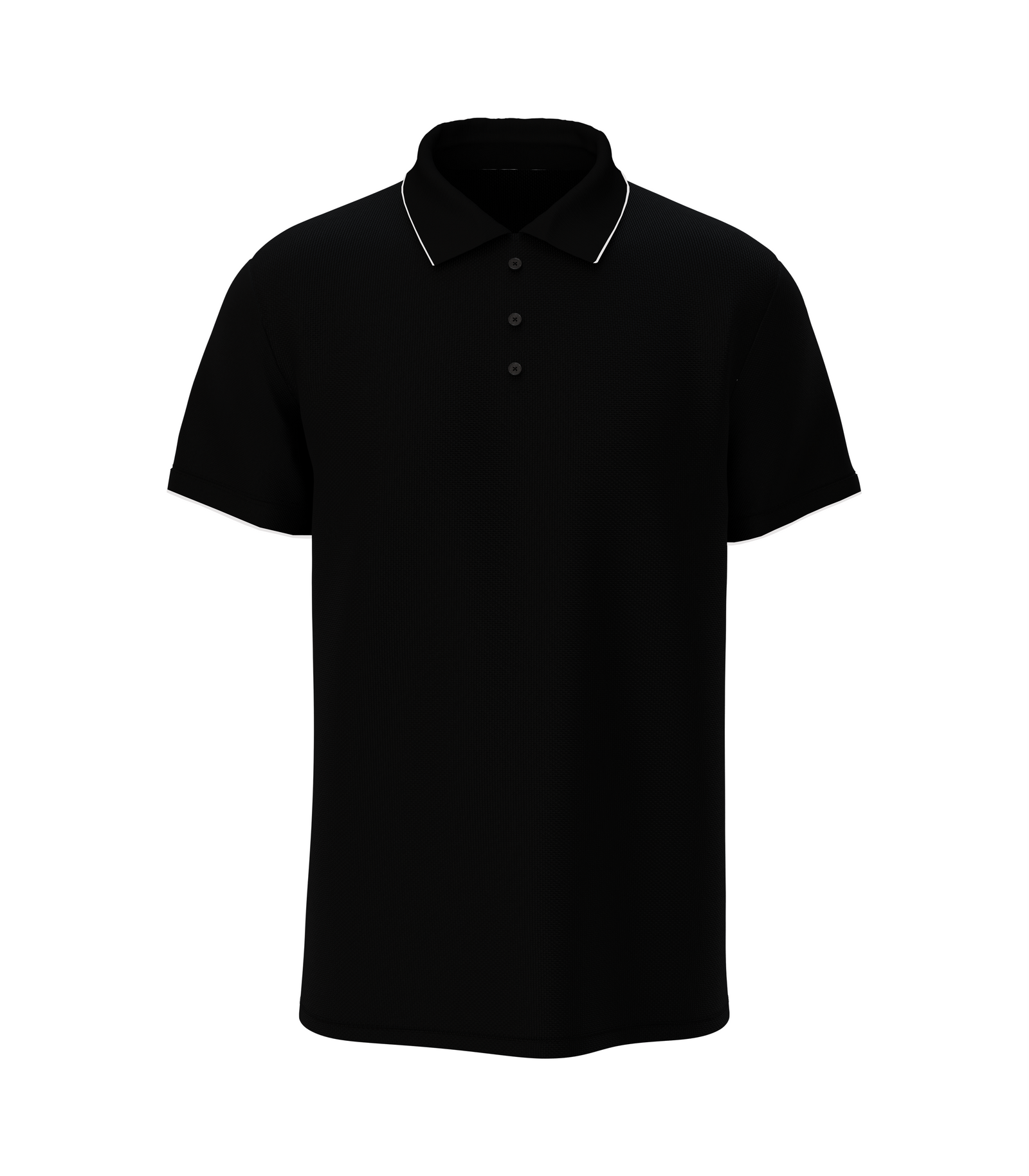Solid Unisex Premium Black Polo T-Shirt