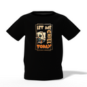 Let Me Chill Today Graphic Kid’s Black Printed T-Shirt