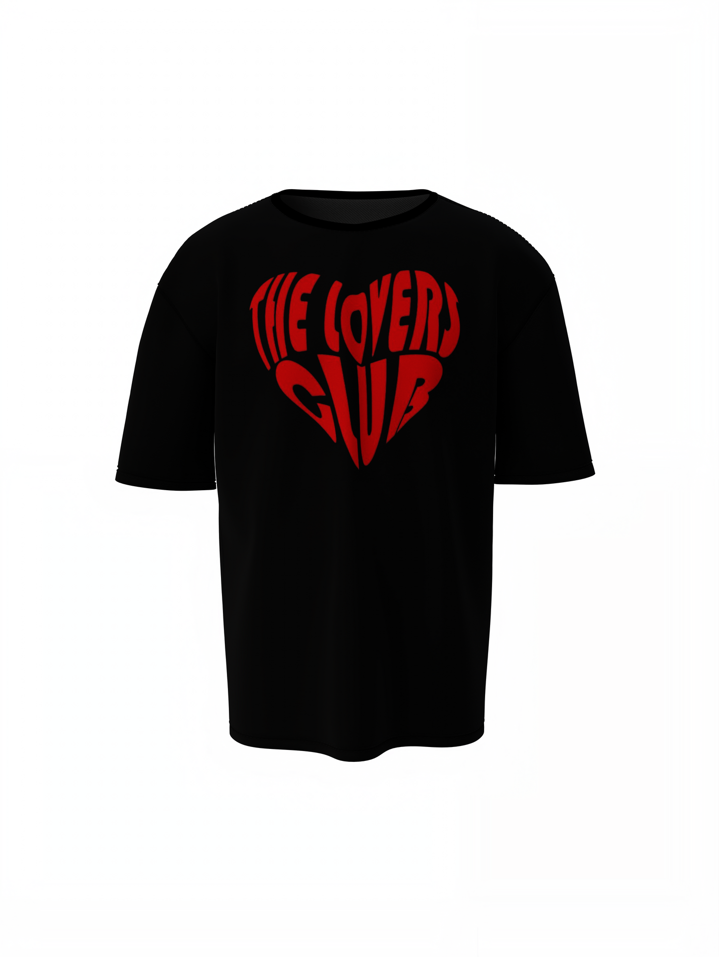 Lovers Club Oversized T-Shirts Bold Romantic Stylish Couples