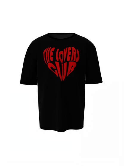 Lovers Club Oversized T-Shirts Bold Romantic Stylish Couples