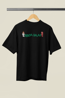 Punya Paap Graphic Black Oversized Unisex T-Shirt | Desi Graphic