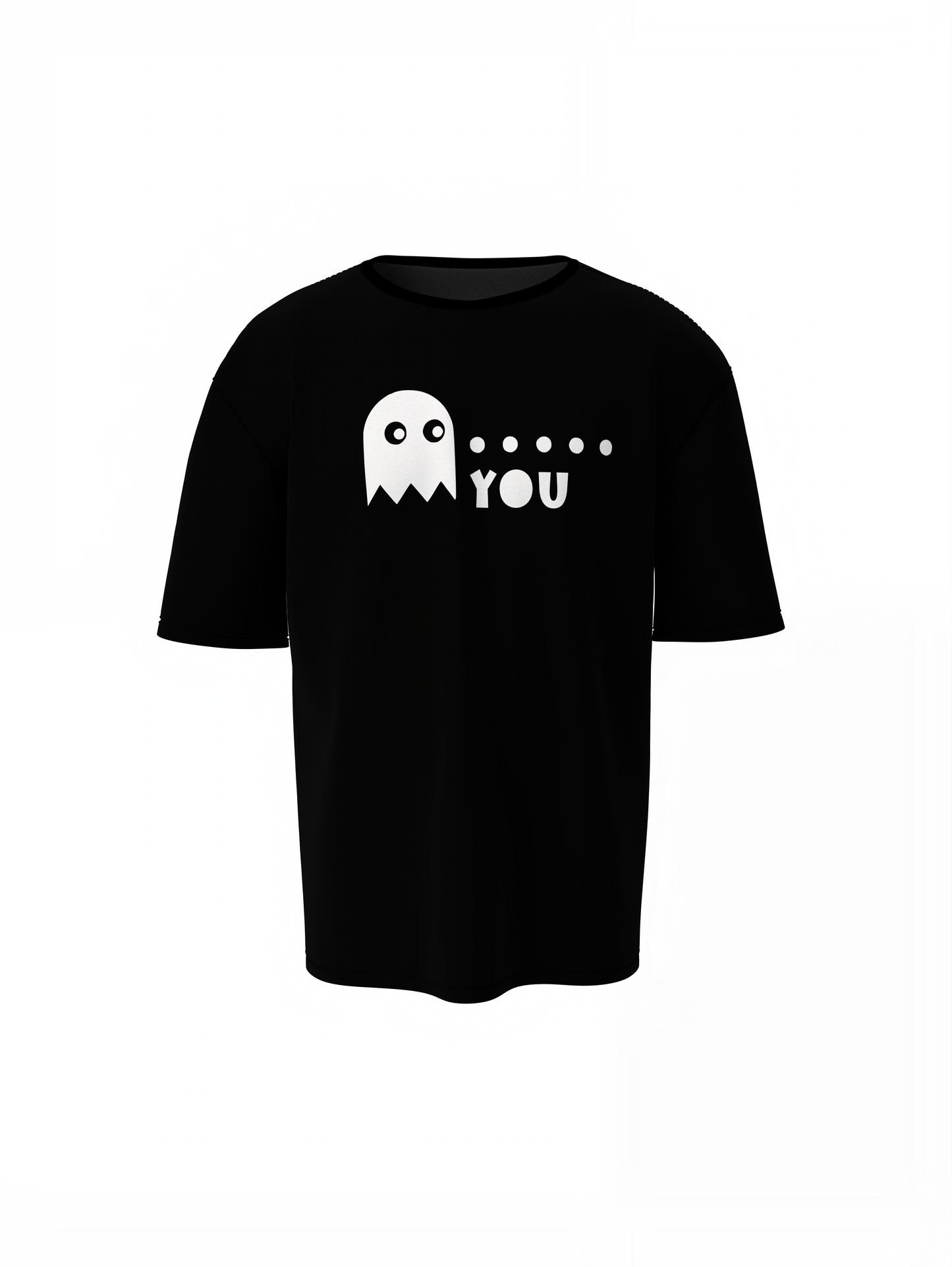 Ghost Graphic Oversized T-Shirts – Trendy Cartoon Style