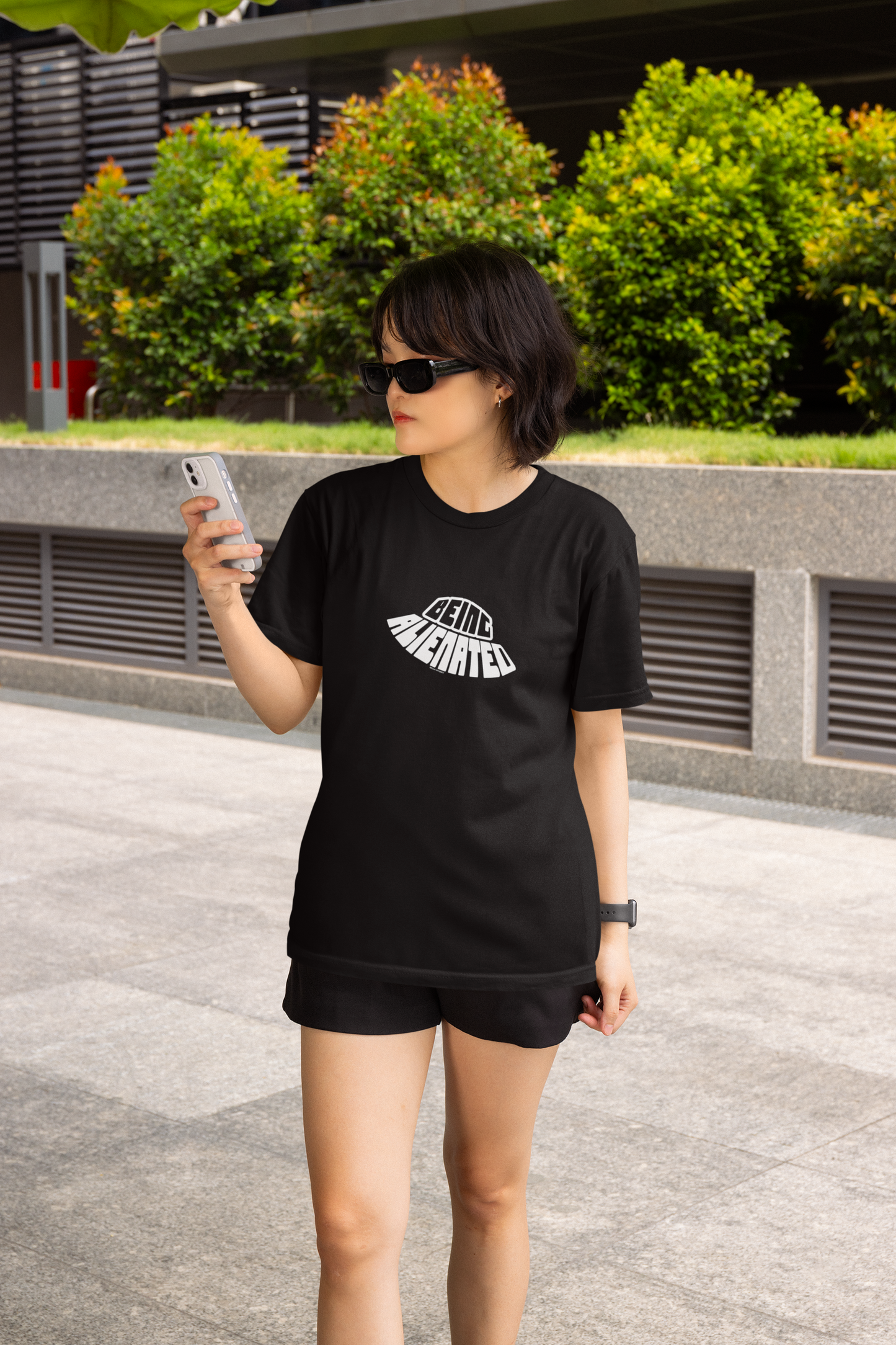 Being Alienated Black Round Neck T-Shirt Stylish Women’s Wear