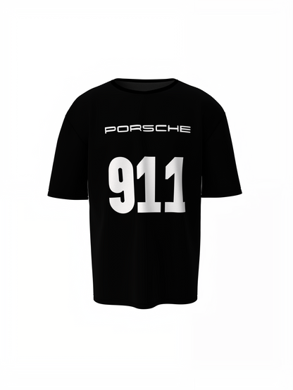 Porsche 911 Oversized T-Shirt for Racing Streetwear Style Tee