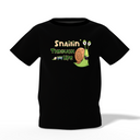 Snailin Graphic Kid’s Black Printed T-Shirt