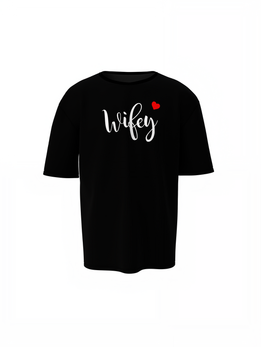 Wifey & Hubby Oversized T-Shirts