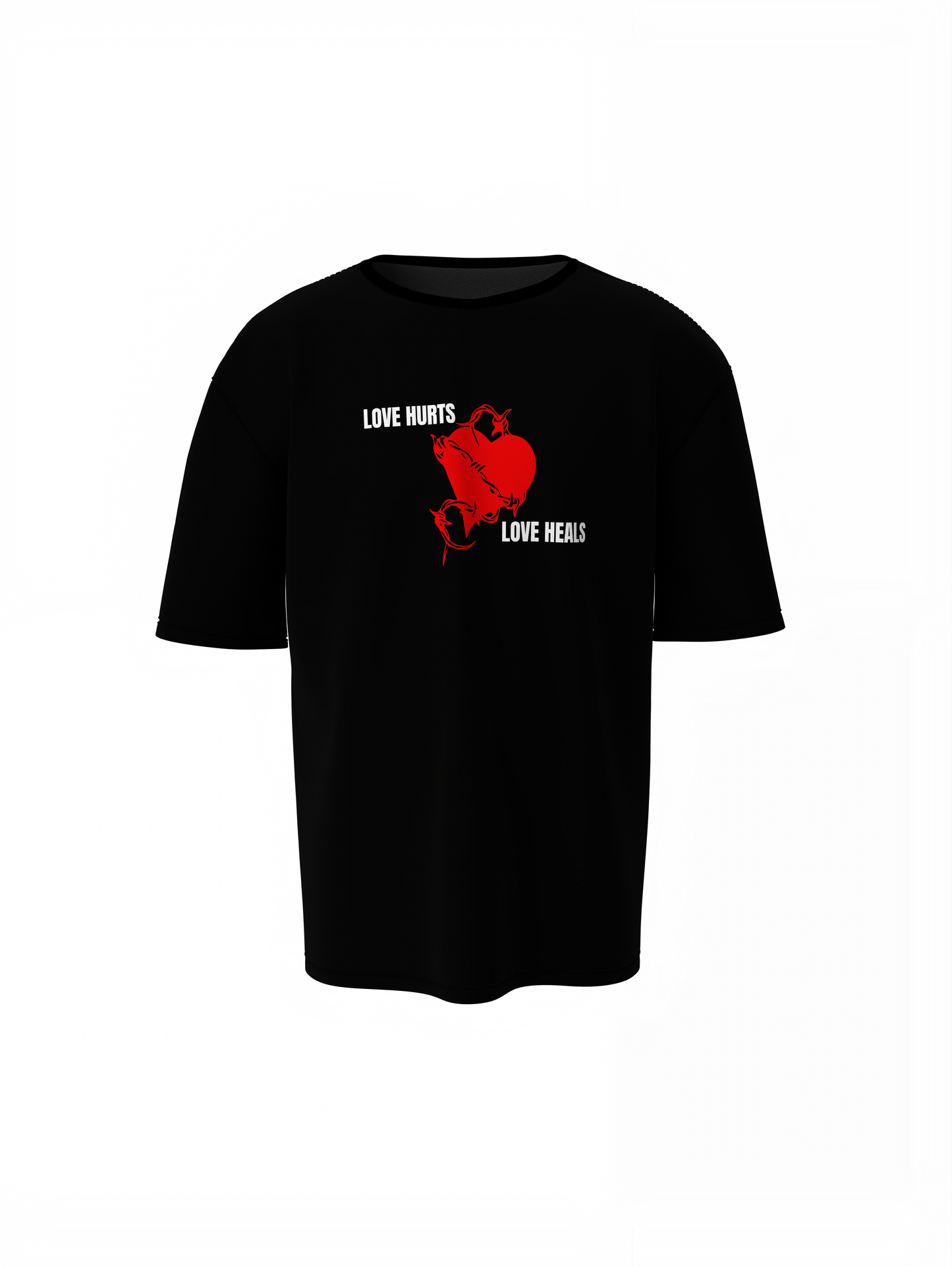 Love Heals Oversized T-Shirts for Comfort and Style