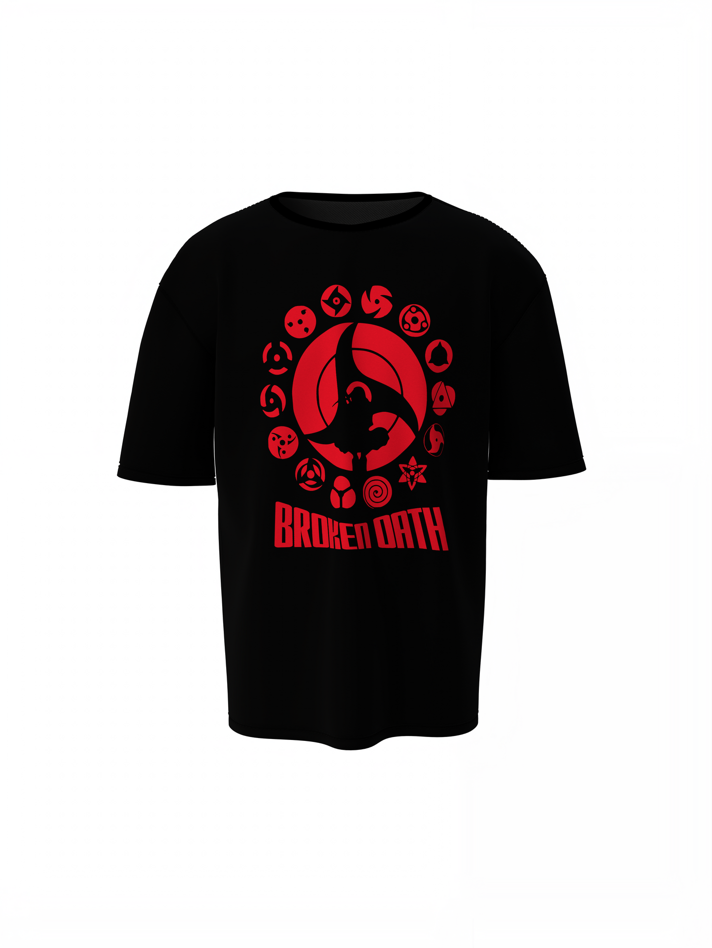 Broken Oath Oversized T-Shirt Dark Bold Streetwear Style