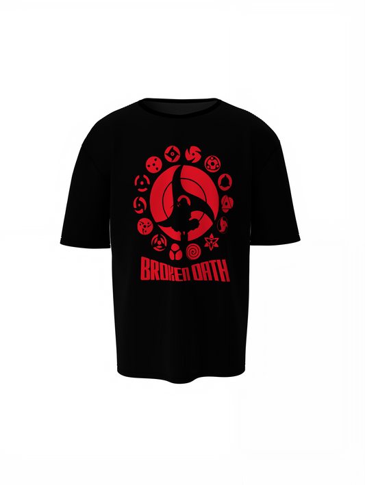 Broken Oath Oversized T-Shirt Dark Bold Streetwear Style