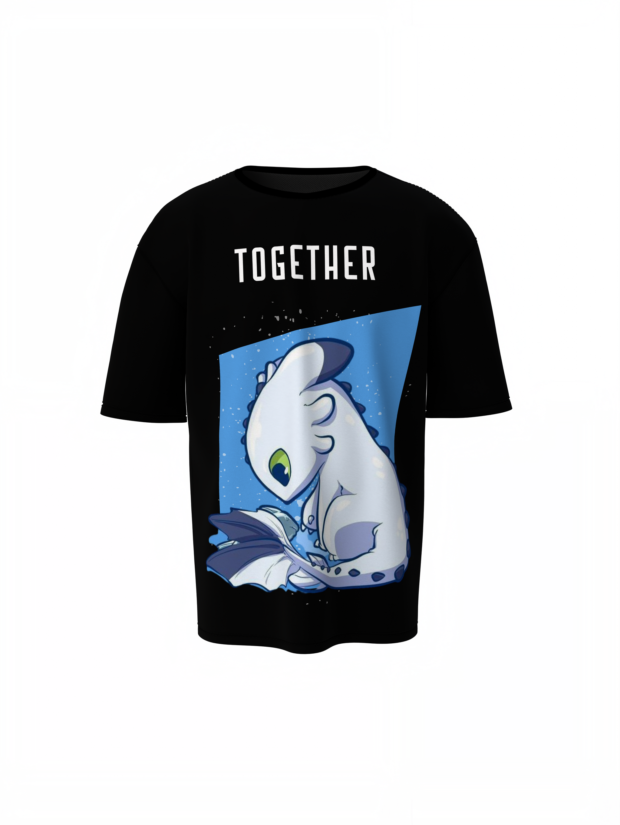 Toothless & Light Fury Oversized T-Shirts