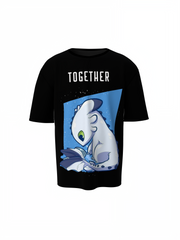 Toothless & Light Fury Oversized T-Shirts