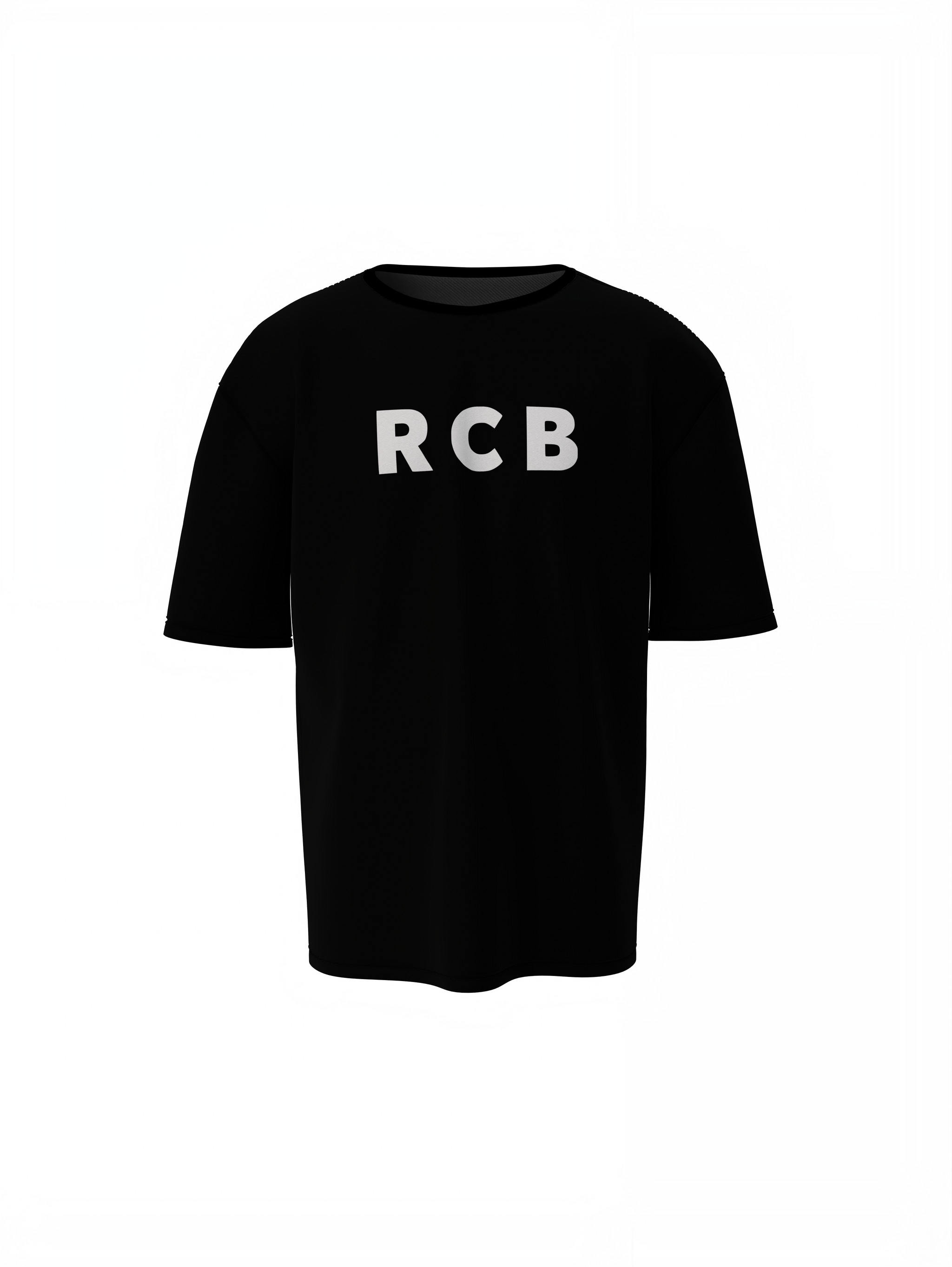 Bold & Basic RCB Fan Tee Oversized T-Shirt